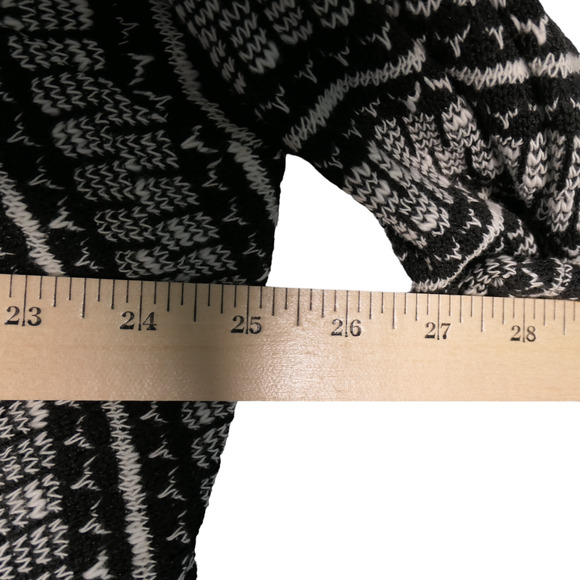 Catherines Cardigan Sweater Womens 2X Black Knit Cotton Blend 3/4 Sleeve Boho - Picture 6 of 10